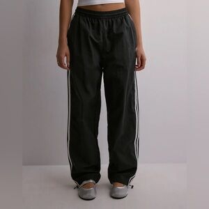 Adidas Black Joggers White stripes